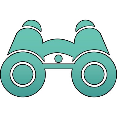 dürbün web simgesi, vektör çizim 