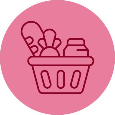 alışveriş sepeti web simgesi, illüstrasyon vektör 