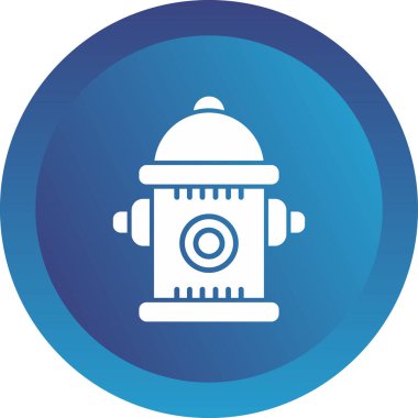 Yangın musluğu simgesinin vektör illüstrasyonu           