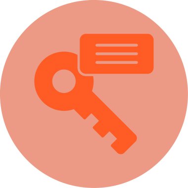 Anahtar kelime web simgesi. vektör illüstrasyonu