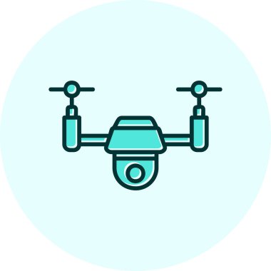 Drone simgesi vektör illüstrasyon tasarımı