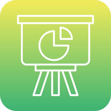 Pasta çizelgesi simgesi, vektör illüstrasyonu 