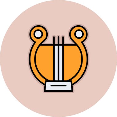 Lir. Web simgesi basit illüstrasyon                      