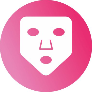 Bir maskenin vektör illüstrasyonu 