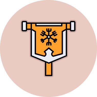 bayrak web simgesi, vektör illüstrasyonu 