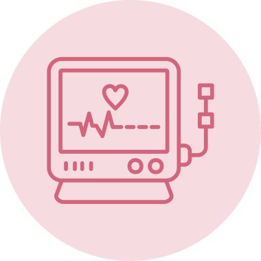 Monitör simgesinin vektör illüstrasyonu 