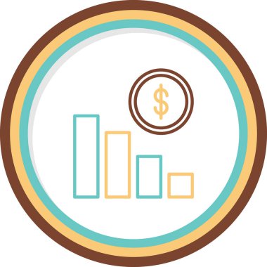 Yatırım simgesi vektör illüstrasyon tasarımı 