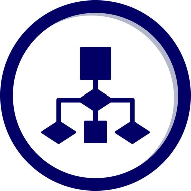 Akış Çizelgesi simgesi, vektör illüstrasyonu             