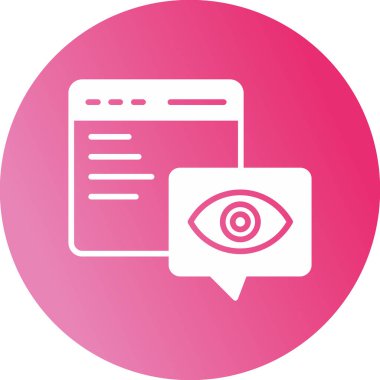 Web ve mobil, vektör illüstrasyonu için web sayfası simgesi