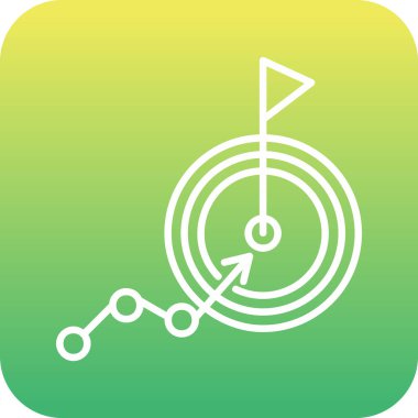 goal icon, vector illustration simple design