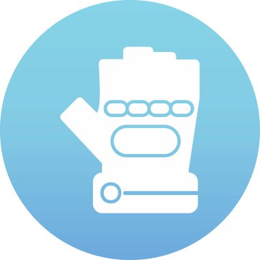 Eldiven simgesi, vektör illüstrasyonu basit tasarım