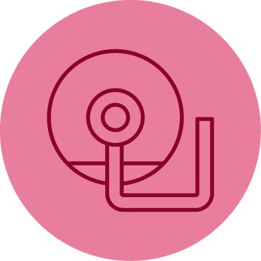 Elektro ağ simgesi basit illüstrasyon