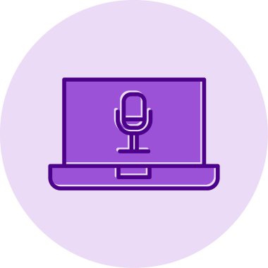 dizüstü bilgisayar simgesi, vektör illüstrasyonu basit tasarım