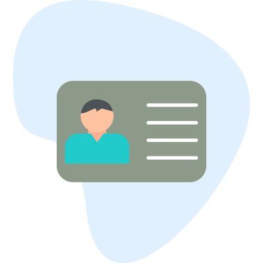 Ofis Kimliği Web simgesi, vektör illüstrasyonu