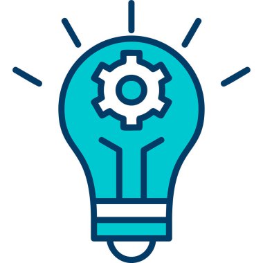 İnovasyon web simgesi basit illüstrasyon 