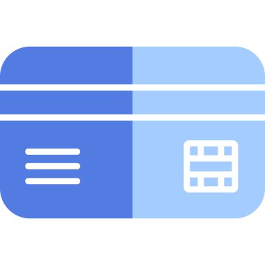 Kredi Kartı. Web simgesi basit illüstrasyon 