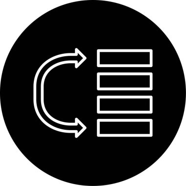 Veri simgesi, vektör illüstrasyonuna öncelik ver 