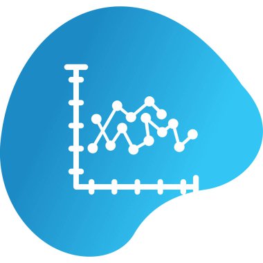 Analiz çizelgesi simgesi vektör illüstrasyonu 