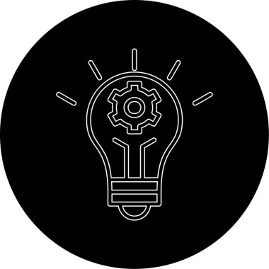 İnovasyon web simgesi basit illüstrasyon 