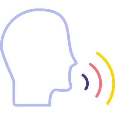 Konuşan Web simgesi vektör illüstrasyonu