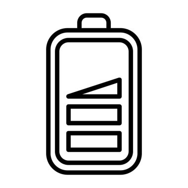 düşük pil web simgesi, vektör çizim