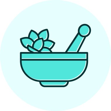 Havan ve tokmak simgeleri, web basit illüstrasyon