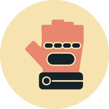 Eldiven simgesi, vektör illüstrasyonu basit tasarım