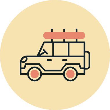 Safari cipi. Web simgesi basit illüstrasyon 