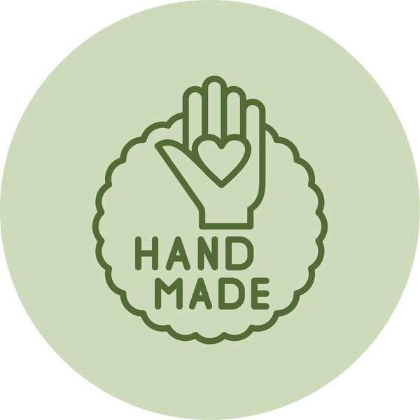 знак ручной работы, простая иллюстрация