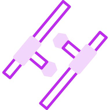 Tonfa. Web simgesi basit tasarım