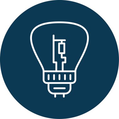 Ampul simgesi. vektör illüstrasyonu 