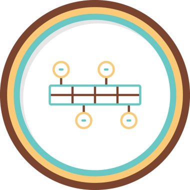 Şema web simgesi vektör illüstrasyonu 