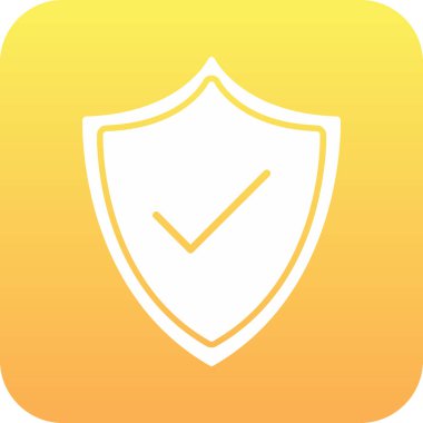 kalkan simgesi web basit illüstrasyon