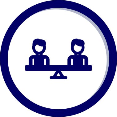 Modern Eşitlik simgesinin vektör illüstrasyonu                