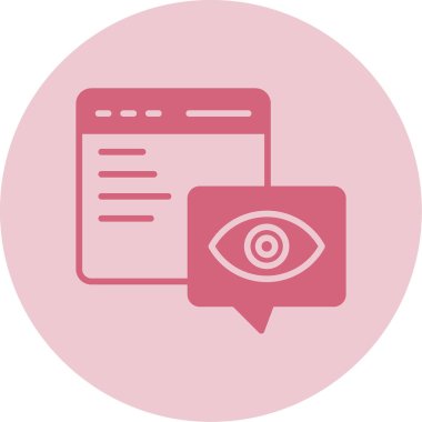 Web ve mobil, vektör illüstrasyonu için web sayfası simgesi
