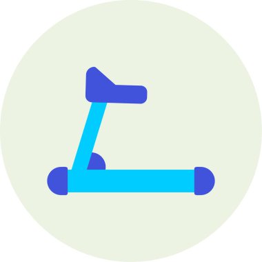 koşu bandı web simgesi, vektör çizim 