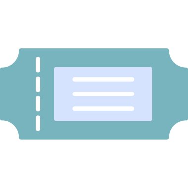 Bilet web simgesi, vektör çizim