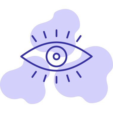 vizyon. Web simgesi basit illüstrasyon