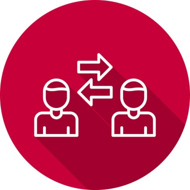 Kişilerarası iş adamlarının vektör çizimi