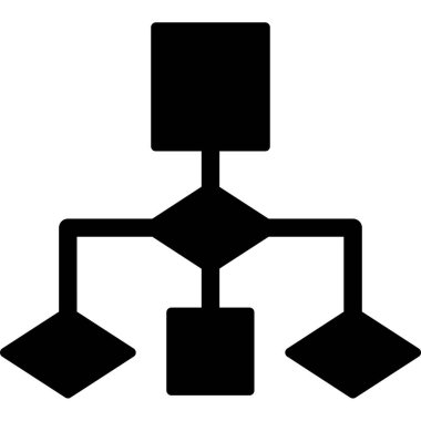 Akış Çizelgesi simgesi, vektör illüstrasyonu             