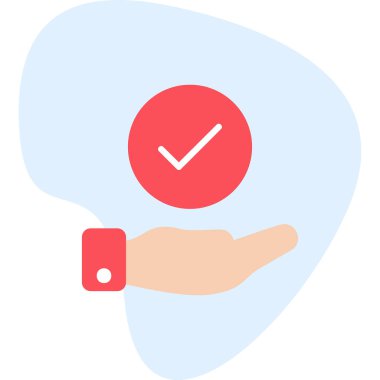 Yapılan İş simgesinin vektör illüstrasyonu