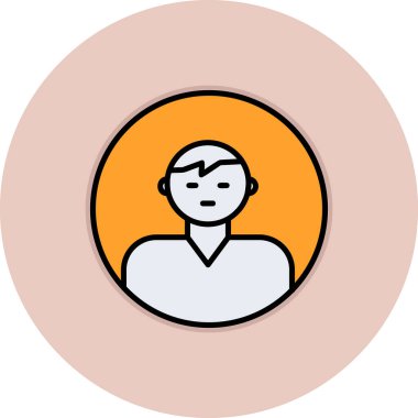 user icon, vector illustration simple design