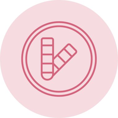 Renk Paleti web simgesi vektör çizimi