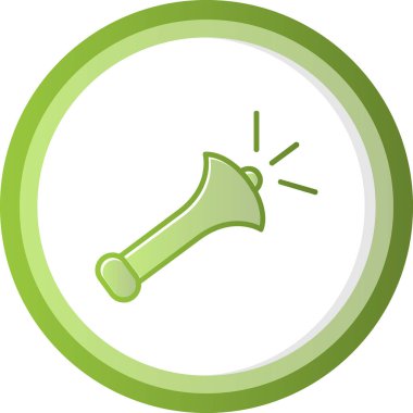 Boynuz. Web simgesi basit illüstrasyon