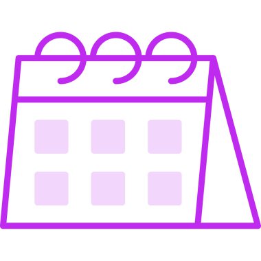 Takvim simgesi, vektör illüstrasyonu basit tasarım