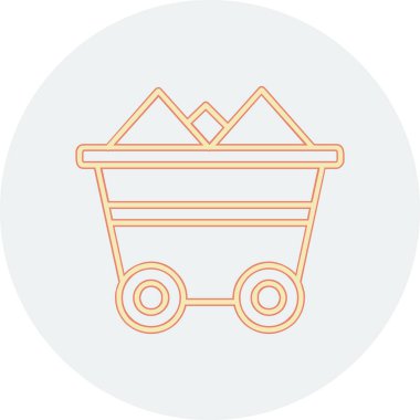 cart web simgesi basit illüstrasyon 