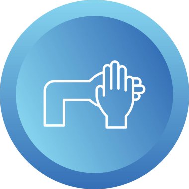 Kendini Sınırla Ağ simgesi basit illüstrasyon 