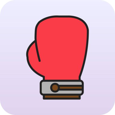 Boks eldiveni simge vektör çizim