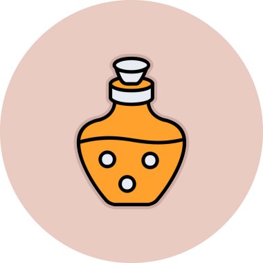 İksir ağı simgesi, vektör illüstrasyonu