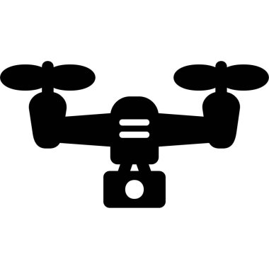 5g Drone simgesi, vektör illüstrasyonu, basit tasarım